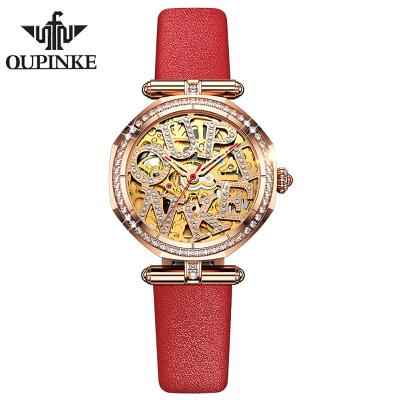 China Oupinke 3175 Waterproof High Quality Brand Mechanical Watch For Woman Wristwatch Lady Luxury Hand Women Automatic Watch for sale