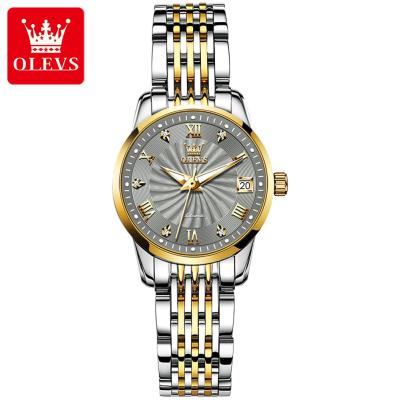 China OEM Reloj Top Brand Automatic Women Date OLEVS 6630 Luxury Ladies Dress Fashion Wrist Watch Stainless Steel Mechanical Elegant Men's Wrist Watch for sale