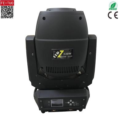 China Double prism and linear zoom BSW 3IN1 230w new double linear zoom prism led spot moving head for sale