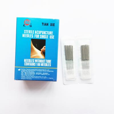 China Body 2in Stainless Steel Handle TianXie Acupuncture Needle With Tube for sale