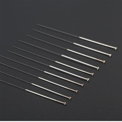 China High Quality Sterile Medical Body Needle Alloy Handle Acupuncture Needle Without Guide Tube for sale