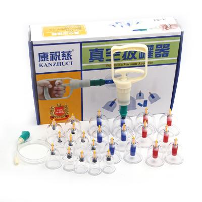 China Facial Cupping Hand Pump Vacuum Set Female Therapy 24A-4 for sale