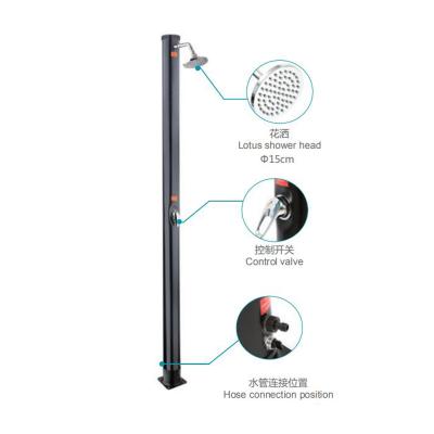 China 20L Solar Pool Heater Beach Showers For Outdoor P2601 for sale