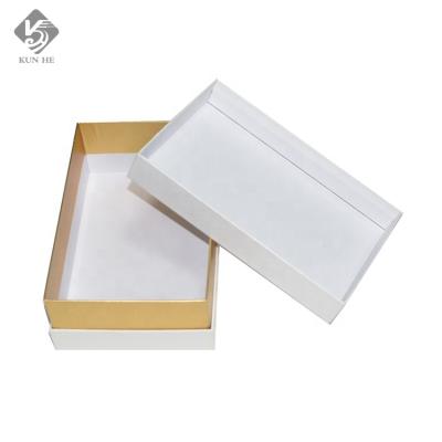 China Logo Printed White Color Hot Embossing Custom Recyclable Stamping Rigid Hard Luxury Paper Gift Box Raphe Printing Box for sale