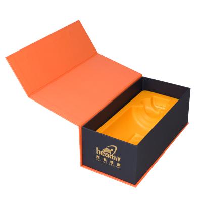 China Recyclable Logo Healthy Products Magnetic Closure Cardboard Packaging Custom Rigid Specialty Coated Wine Tea Paper Gift Box For Packages for sale