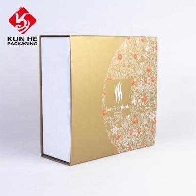 China High End Materials Cosmetics High End Recycled Rigid Cardboard Collapsible Magnetic Closure Gift Boxes Paper Packaging With Logo for sale