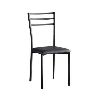 China (Size) Hot Selling Cheap Black Coating Adjustable Dining Chair Set Metal Dining Chair for sale