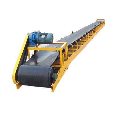 China TD 75 Lime Belt Conveyor Heat Resistant Flat Belt Conveyor 25 Meter Belt Conveyor for sale