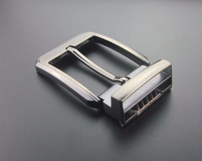 China BACK BUCKLE New Black 35mm CLASP No Nickel Metal Mens Clip Belt Buckle for sale