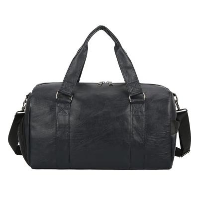 China Waterproof With Wet Dry Separation Shoe Compartment DuffleTote Unisex High End Swap Custom Leather Bag for sale