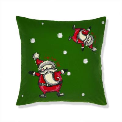 China 2021 Trending Decoration 18*18 Inch Tile Case Indoor Sofa Christmas Home Decoration Christmas Pillow Covers for sale