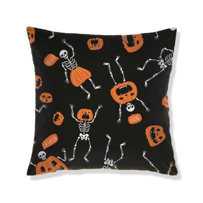 China Decoration Halloween Pillow Covers Square Pillow Case Canvas Decorative Cotton Sofa Pillow Case for sale