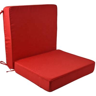 China Memory Patio Pullout Lounge Chair Cushions 2 Pack Outdoor Convertible Lounge Waterproof Cushion for sale