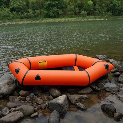 China NEOKUDO Foldable Inflatable Boat Customized Inflatable Raft 1 Person Package Ultra Light Inflatable Raft Factory Premium TPU Floating Kayak for sale