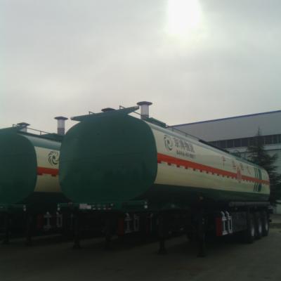 China good price oil haulage tanker trailer 40m3 oil tank semi trailer for sale