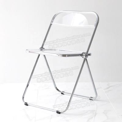 China PC Clear Multi-color Foldable Chair Dining Event Party Banquet Garden Folding Chair for Wholesale à venda