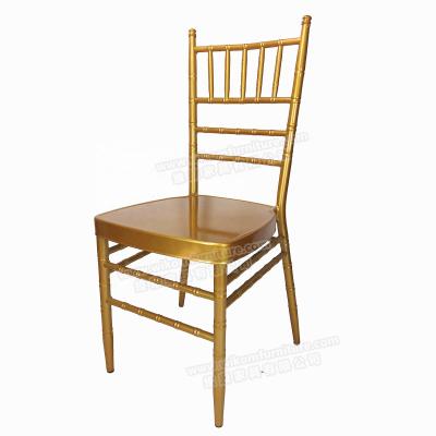 China Wholesale Steel chiavari chair tiffanychairs used for wedding event Steel hotel banquet chairs for sale