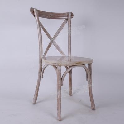 China Wholesale Price New Wooden Dining Bent Wood Event Metal Cross Back Chair for sale