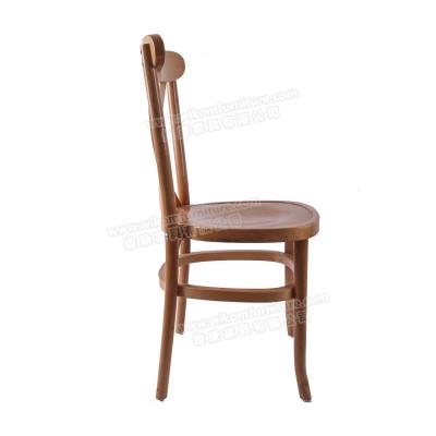 China Cross Back Chair Vintage Dining Chair Cheap Solid Wood Chair for sale