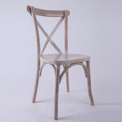 China Factory wholesale Provincial Cross Back Chair Beech wood used for wedding for sale