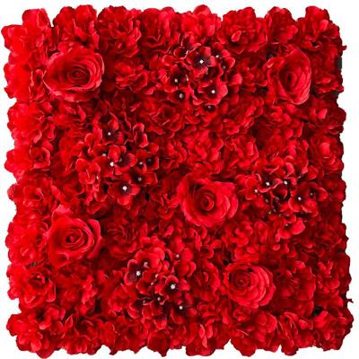 China Wholesale Artificial Flower Wall For Wedding Background Decorative Flower for sale