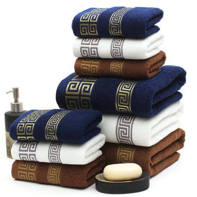 China Hotel Child Safe Luxury White Bathroom 100% Organic Cotton Bath Towels for sale