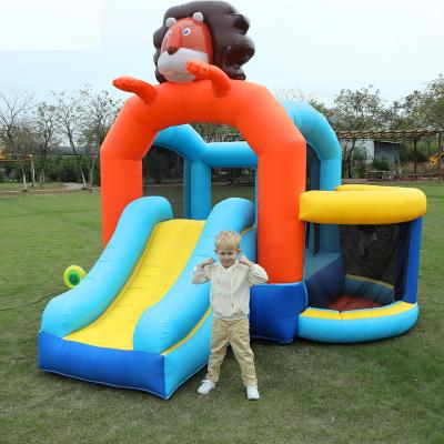 China Cheap Oxford Cloth China Sale Mini Bouncy Castles House Inflatable Bouncers Slide With Pool For Outdoor for sale