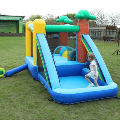 China China PVC Outdoor PVC Inflatable Castles Rocking Slides Jumping Bounce House Bouncers Inflatable Castles For Kids for sale