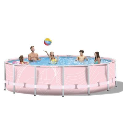 China PVC swimming pool for kids and adults metal frame swimming pool folding pool for sale for sale