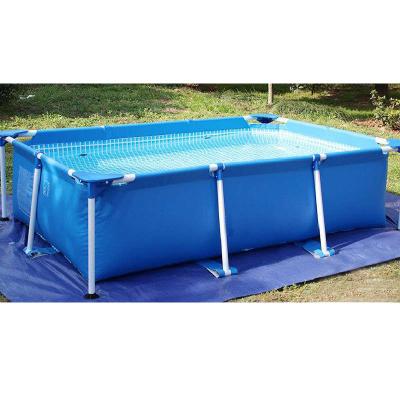 China Rectangular PVC Inflatable Pool Adult Garden Inflatable Family Kids Frame Swimming Pool for sale