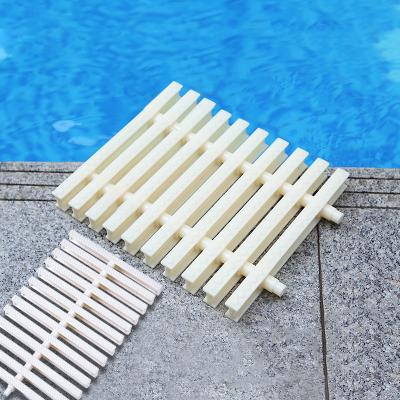 China Grilles Anti-UV Drain Grid PVC For Swimming Malaysia Plastic Grill Covers Dubai Pool Grille 30Cm for sale