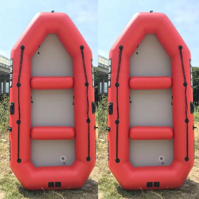 China Wholesale Hands Inflatable Boating Water Sports Boat Fishing V-Shaped Inflatable Boat for sale