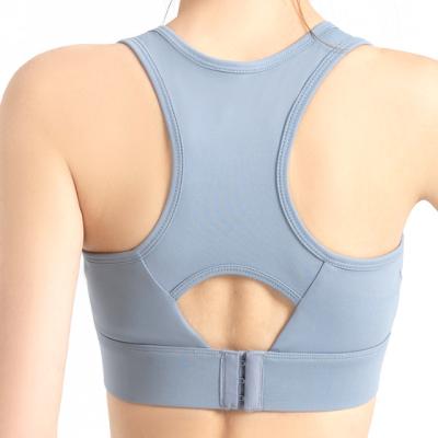 China 2021 Breathable Adjustable Quick Dry Black Backless Strapless Bras Front Buckle Lift Brassiere Comfortable Workout Sports Cheap Wholesale for sale