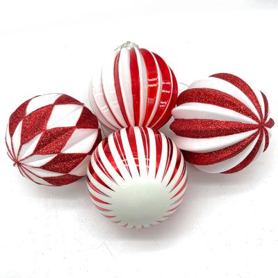 China Hot Selling Excellent Quality Christmas Balls Decoration Glass Christmas Decoration Supplies Christmas Decors 10cm Hand Painted Ball for sale