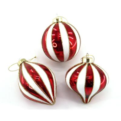 China Excellent Quality DIY Handmade Glass Blown Transparent Round Ball Ornaments For Christmas Tree Hanging Decoration for sale