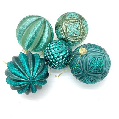 China Hot Selling Excellent Quality Christmas Balls Plastic Decoration Christmas Decoration Supplies Christmas Decors 10cm Hand Painted Ball for sale