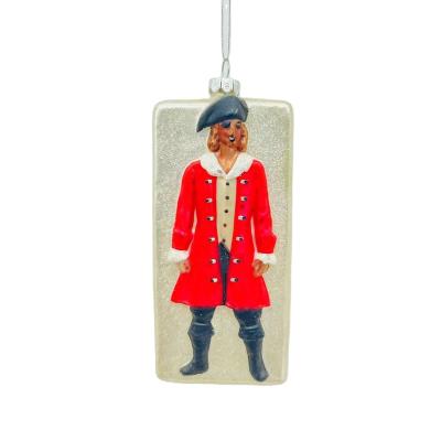 China Handmade Custom Glass Festival Stuff Ornaments Pirate Doll Christmas Tree Glass Pendant for sale