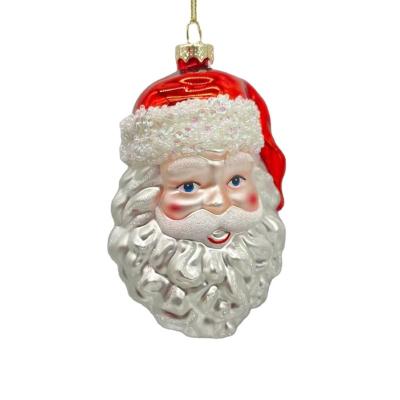 China Chirstmas Decor Factory Direct Sale Hand-Blown Glass Christmas Tree Santa Claus Pendant Ornaments for sale