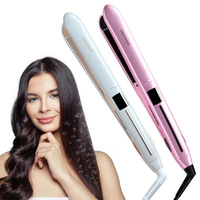 China Outdoor Flat Ceramic Steam Straightener Speed ​​Iron Temperature Adjustment Hair Specials For Color 4 Choose LCD Display OEM Power Plug ODM for sale