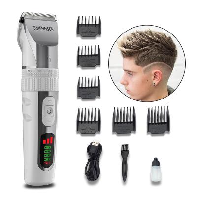 China Wholesale Outdoor Professional Low Noise USB Electric Cordless Hair Trimmer Hair Trimmers and Clippers Set for Clippers Barbers for sale