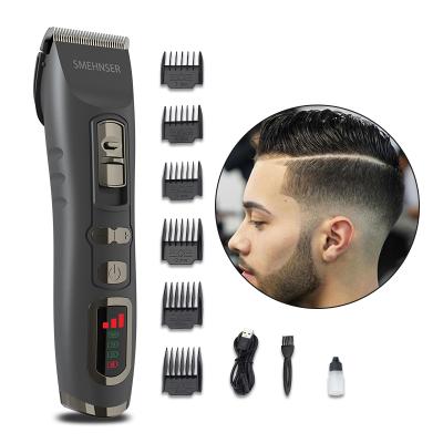 China SMEHNSER Outdoor Home Use Men USB Hair Trimmer Set LCD Display Professional Hair Trimmer Electric Professional Clippers for sale