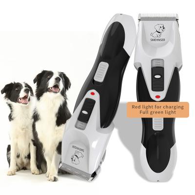 China Viable Professional Electric Cordless Pet Clipper Grooming Tool Cleaning LCD Display Quiet Electric Pet Clipper Set For Animal for sale