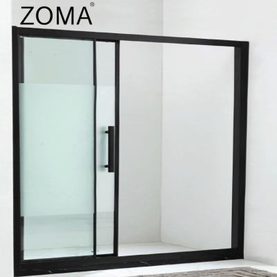 China Shower Room Modern Transparent Tempered Glass Screen 8mm Triple-Action Aluminum Door Cladding for sale