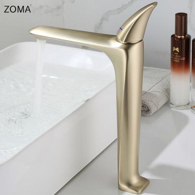 China Multicolor Selection Of Bathroom Basin Faucet Single Handle Single Atmosphere Stepped Models Hotel Hot And Cold Water Faucet for sale