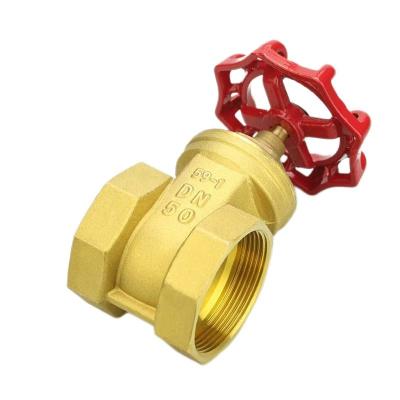 China Clean Water Factory Price Of High Quality Products Wholesale Threaded Brass Gate Valve 1/2 Inch for sale