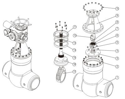 China Wholesale 140V WC6/WC9F Power Station High Temperature High Temperature Welding Manual Gate Valve for sale