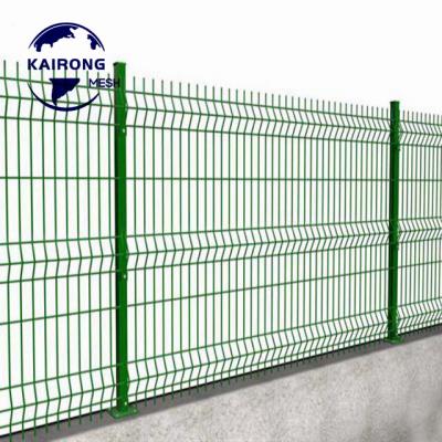 China Easily Assembled High Security Galvanized Then Powder 3d Coated Curved Welded Wire Mesh Fencing for sale