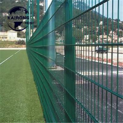 China Easily Assembled Wire Mesh Fence of Gray Polyester Coated Welding Double from China Manufacturer for sale