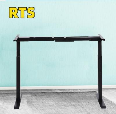 China Motor Position (Height) Height Adjustable Computer Table Black Electric Base Electric Desk Dual View for sale