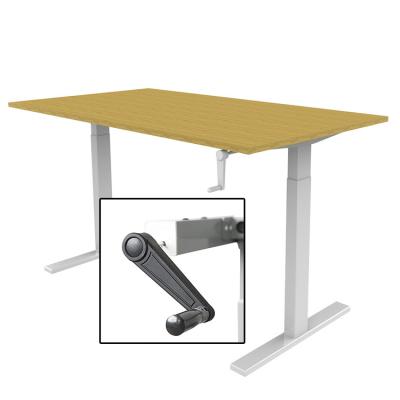 China (Size) Custom Size / Wholesale Metal Low Price Adjustable Adjustable Desk Frame Sit To Stand Ergonomic 2 Leg Manual Desk for sale